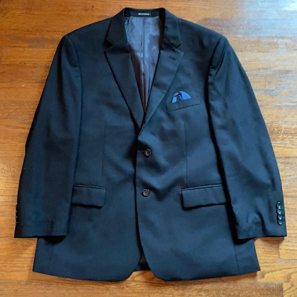 Pronto Uomo Dark Charcoal Suit Jacket